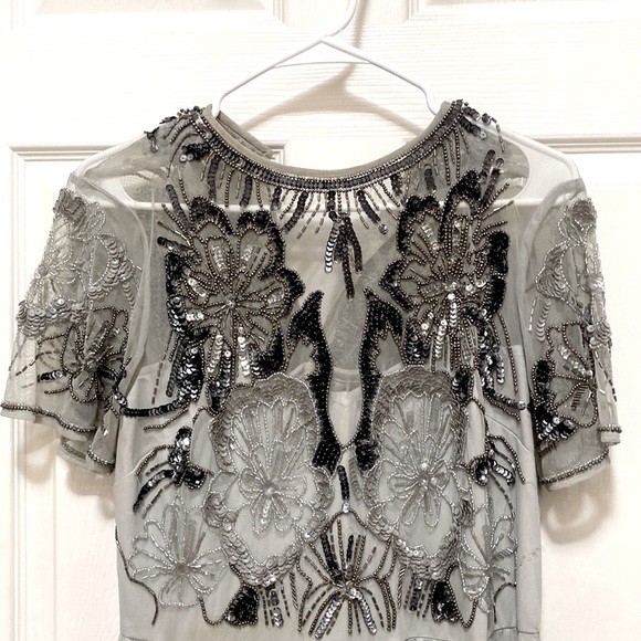 ASOS Formal beaded dress Size US14 - Picture 2 of 11